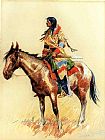 Frederic Remington A Breed painting